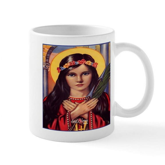 CafePress - Saint Philomena Mug - 11 oz Ceramic Mug - Novelty Coffee Tea Cup