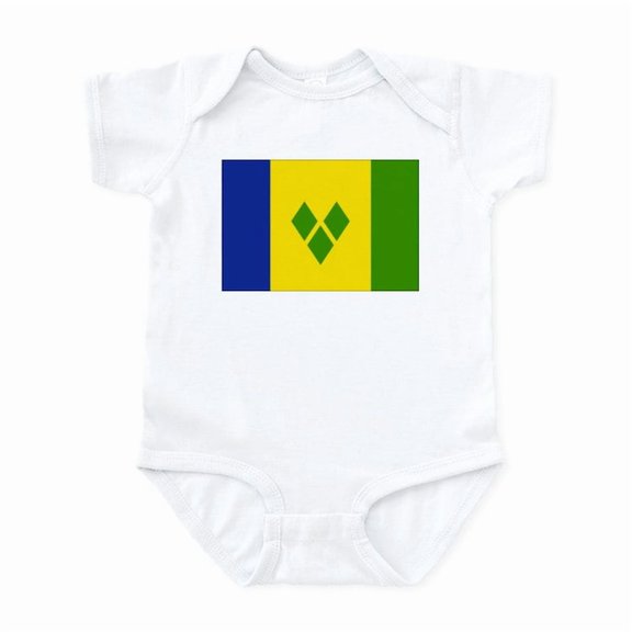 CafePress - Saint Vincent And Grenadines Infant Bodysuit - Baby Light Bodysuit, Size Newborn - 24 Months