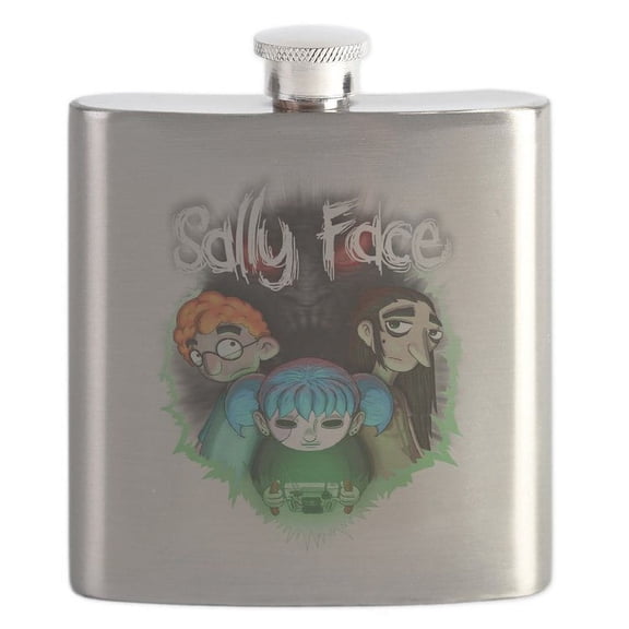 CafePress - Sally Face The Wretched Flask - Stainless Steel Flask, 6oz Drinking Flask