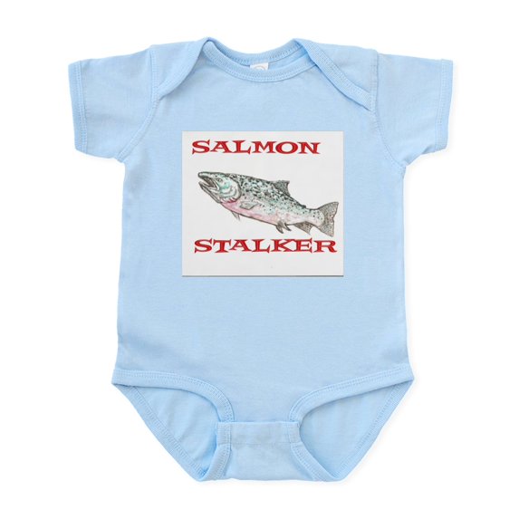 CafePress - Salmon Stalker Infant Bodysuit - Baby Light Bodysuit, Size Newborn - 24 Months