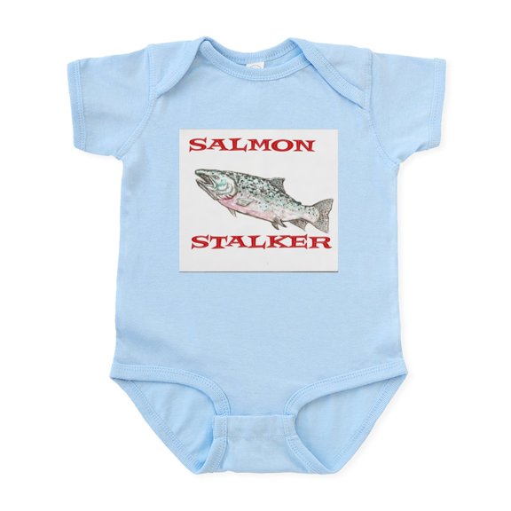 CafePress - Salmon Stalker Infant Bodysuit - Baby Light Bodysuit, Size Newborn - 24 Months