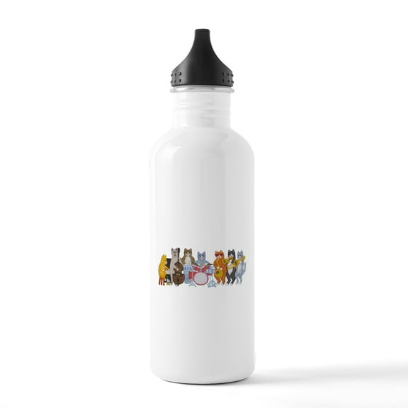 CafePress - Salsa Cats Stainless Water Bottle 1 - Stainless Steel Water Bottle, Sports Bottle, 1.0L