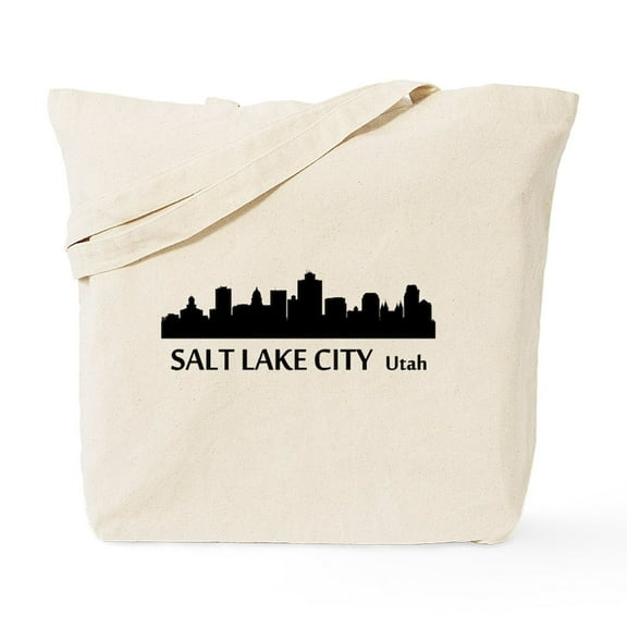 CafePress - Salt Lake City Cityscape Skyline Tote Bag - Unisex Canvas Tote Bag, Beige, 1-Piece
