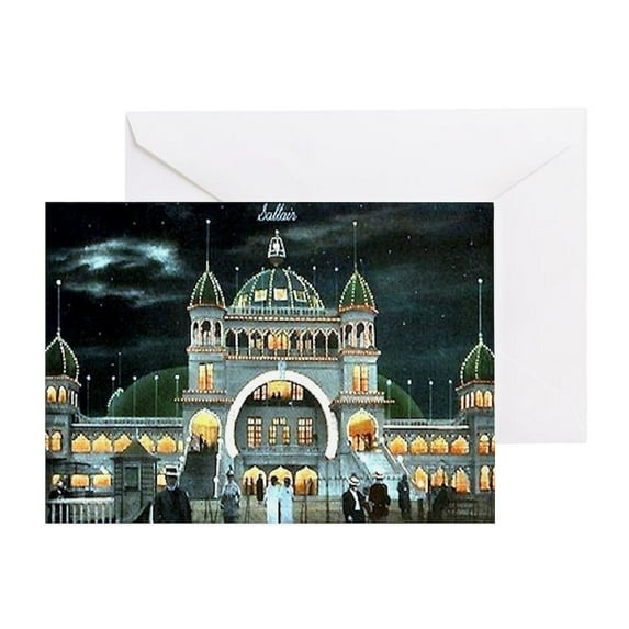 CafePress - Saltair - Greeting Card, Blank Inside Matte