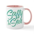 thumbnail image 1 of CafePress - Salty As The Sea Print - 11 oz Ceramic Mug - Novelty Coffee Tea Cup, 1 of 4