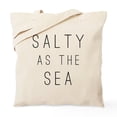 thumbnail image 1 of CafePress - Salty As The Sea Tote Bag - Unisex Canvas Tote Bag, Beige, 1-Piece, 1 of 6