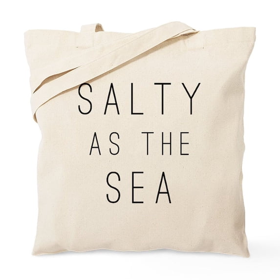 CafePress - Salty As The Sea Tote Bag - Unisex Canvas Tote Bag, Beige, 1-Piece