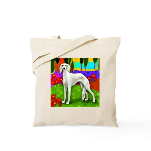 CafePress - Saluki3 Copy Tote Bag - Unisex Canvas Tote Bag, Beige, 1-Piece