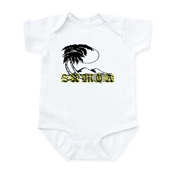CafePress - Samoa Island Infant Bodysuit - Baby Light Bodysuit, Size Newborn - 24 Months