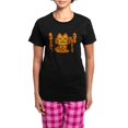 thumbnail image 1 of CafePress - Samurai Cat Women's Dark Pajamas - Women's Short Sleeve Print T-Shirt and Pants Dark Cotton Pajama Set, 1 of 7