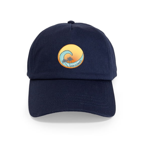 CafePress - San Clemente Sunset Crest Cap - Adjustable 100% Brushed Unisex Casual Cotton Baseball Cap, Beige, 1