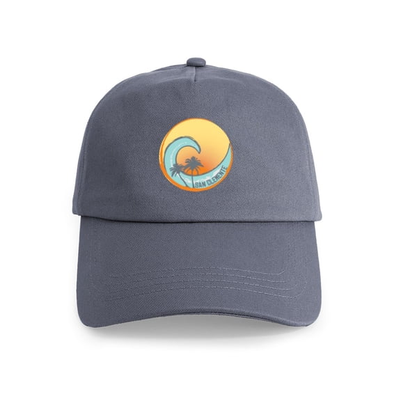 CafePress - San Clemente Sunset Crest Cap - Adjustable 100% Brushed Unisex Casual Cotton Baseball Cap, Beige, 1