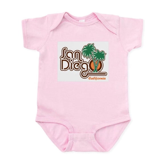 CafePress - San Diego CA Infant Bodysuit - Baby Light Bodysuit, Size Newborn - 24 Months