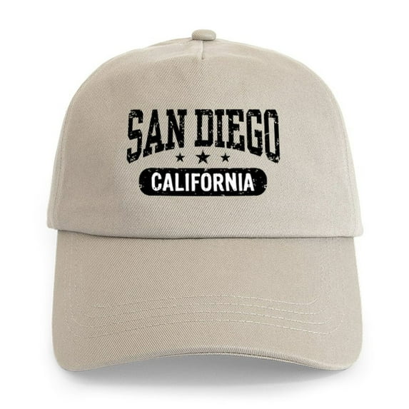 CafePress - San Diego California Cap - Adjustable 100% Brushed Unisex Casual Cotton Baseball Cap, Beige, 1