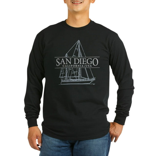 CafePress - San Diego Long Sleeve Dark T Shirt - Long Sleeve Dark T-Shirt
