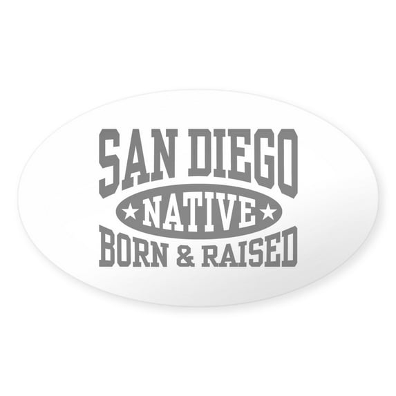 CafePress - San Diego Native - Sticker (Oval)