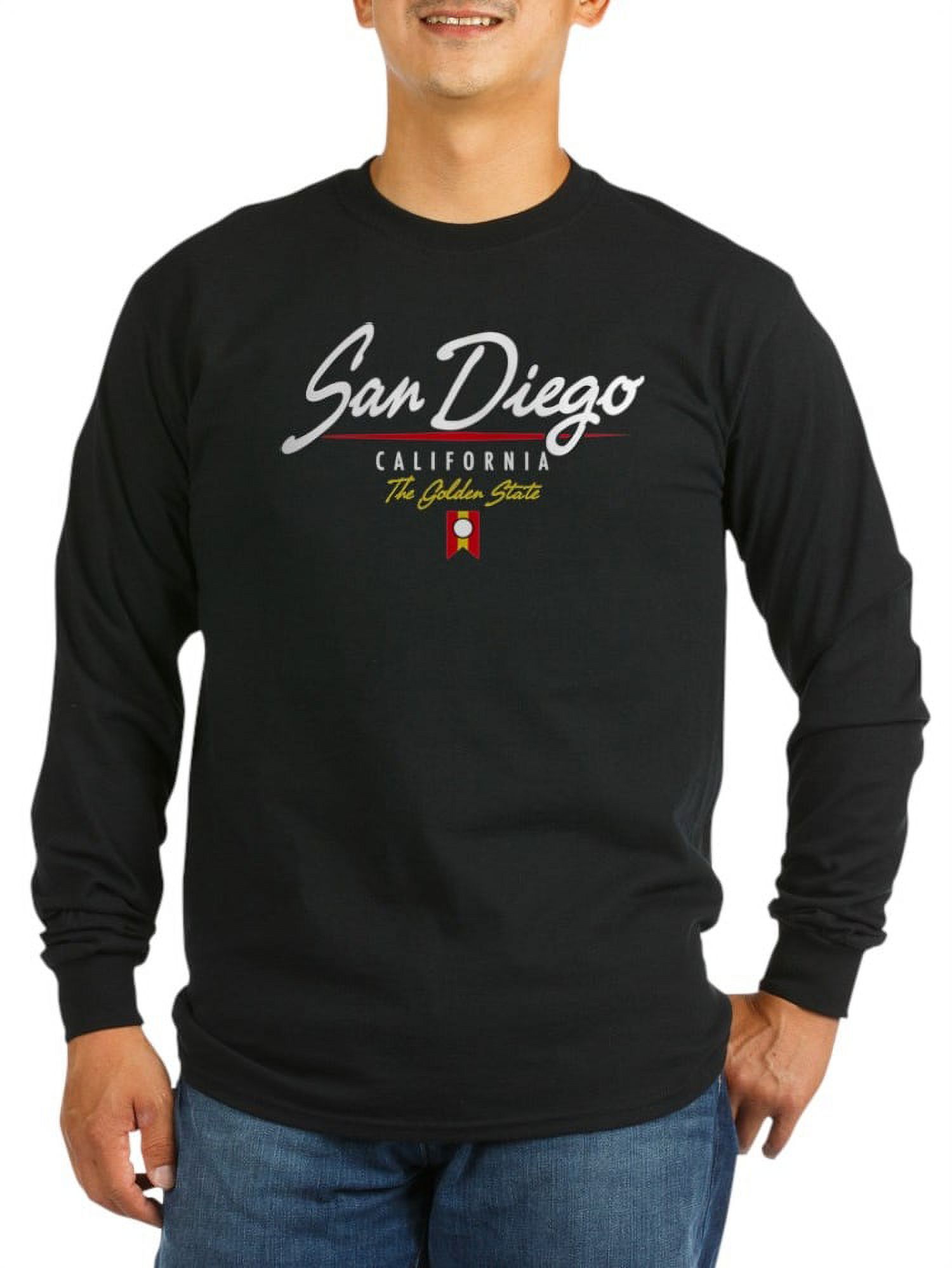 CafePress - San Diego Script - Long Sleeve Dark T-Shirt - image 1 of 1