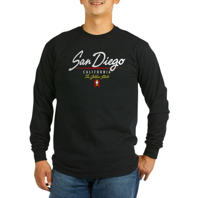CafePress - San Diego Script - Long Sleeve Dark T-Shirt