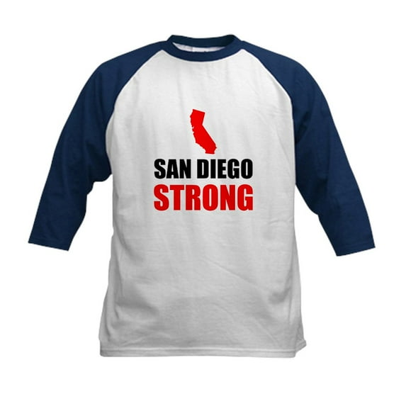 CafePress - San Diego Strong Baseball Jersey - Kids Cotton Baseball Jersey, 3/4 Sleeve Shirt