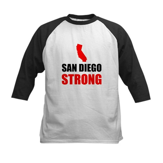 CafePress - San Diego Strong Baseball Jersey - Kids Cotton Baseball Jersey, 3/4 Sleeve Shirt