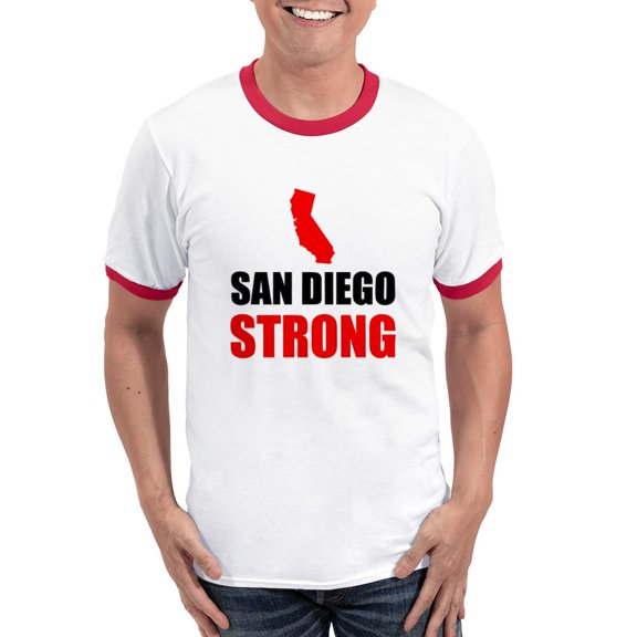 CafePress - San Diego Strong T Shirt - 100% Cotton Ringed T-Shirt