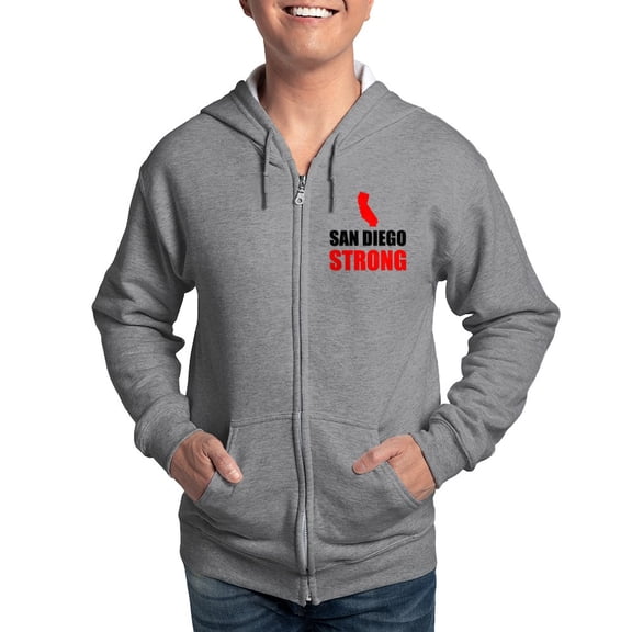 CafePress - San Diego Strong Zip Hoodie - Zip Hoodie, Classic Hooded Sweatshirt with Metal Zipper