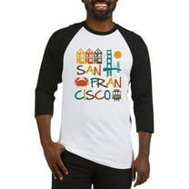 CafePress - San Francisco Baseball Jersey - Cotton Baseball Jersey, 3/4 Raglan Sleeve Shirt