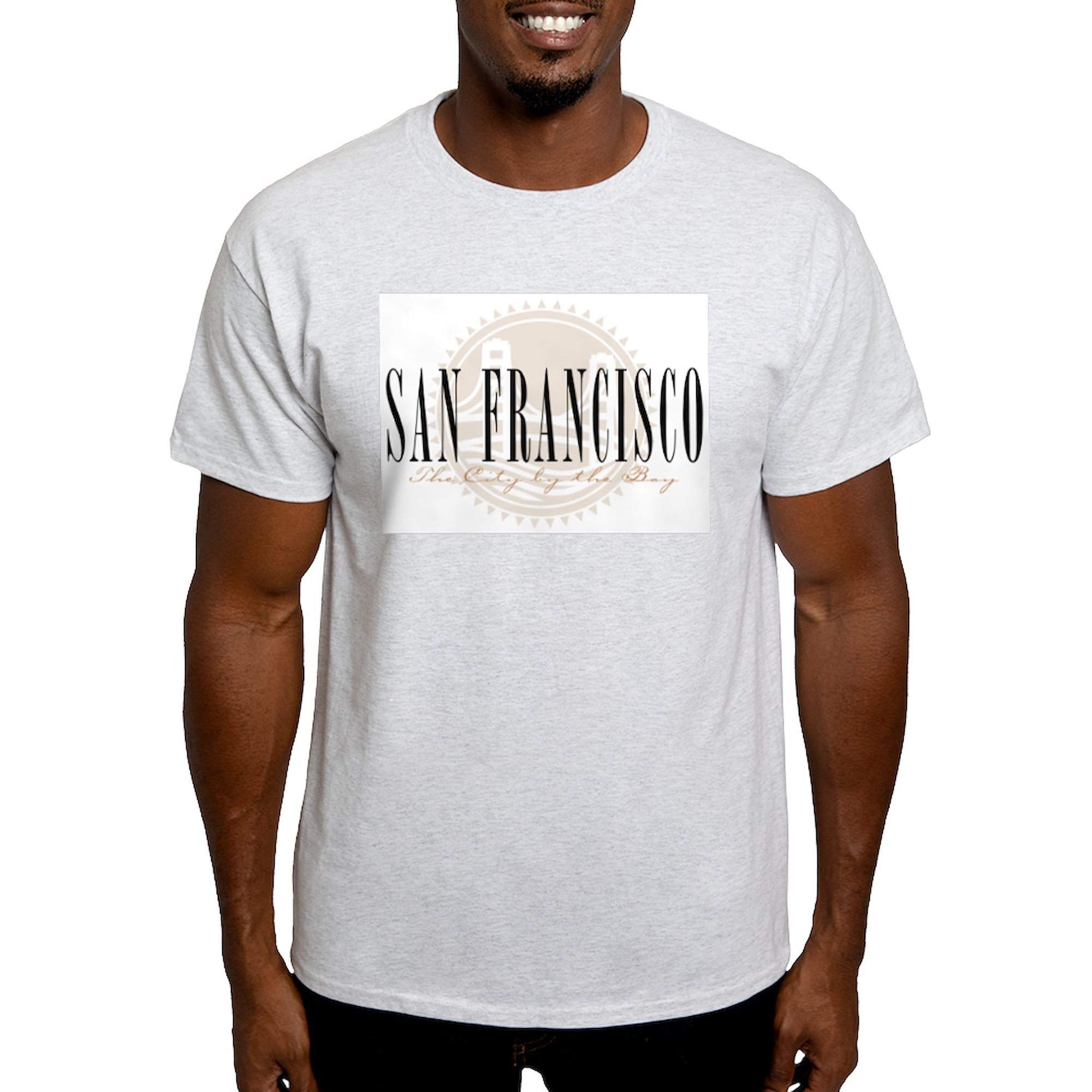 CafePress - San Francisco Bridge Ash Grey T Shirt - Light T-Shirt - CP - image 1 of 4