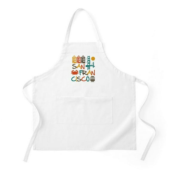 CafePress - San Francisco - Kitchen Apron with Pockets, Grilling Apron, Baking Apron