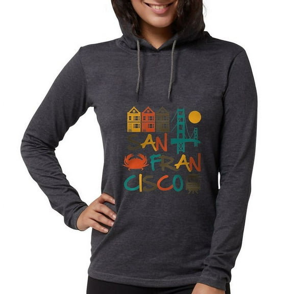 CafePress - San Francisco Long Sleeve T Shirt - Womens Hooded Shirt
