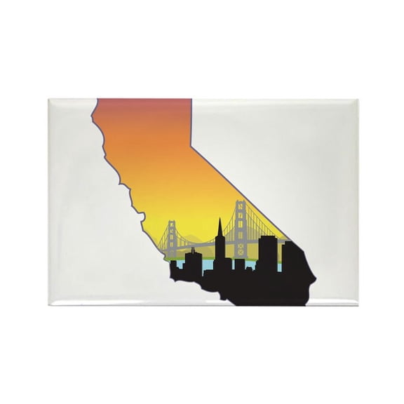 CafePress - San Francisco - Rectangle Magnet, 2"x3" Refrigerator Magnet