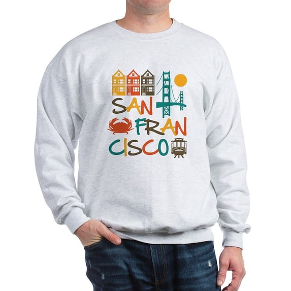 CafePress - San Francisco Sweatshirt - Crew Neck Sweatshirt