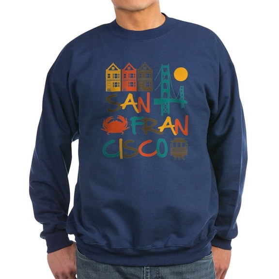 CafePress - San Francisco Sweatshirt (Dark) - Classic Crew Neck Sweatshirt