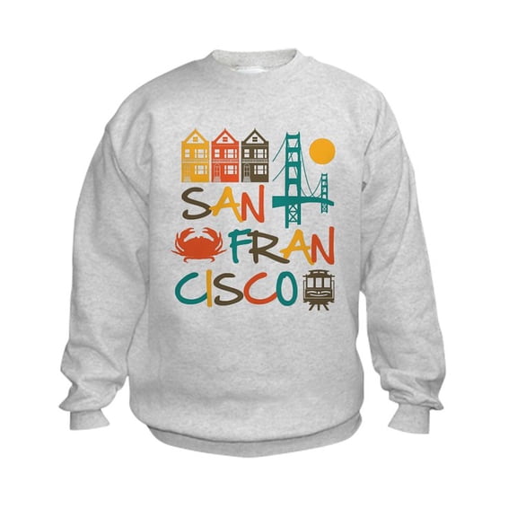 CafePress - San Francisco Sweatshirt - Kids Sweatshirt, Youth Crew Neck Sweatshirt