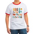 thumbnail image 1 of CafePress - San Francisco T Shirt - 100% Cotton Ringed T-Shirt, 1 of 4