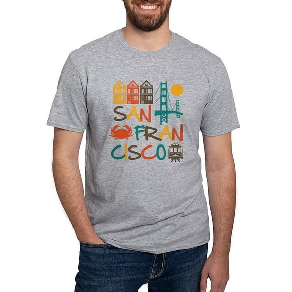 CafePress - San Francisco T Shirt - Fitted T-Shirt, Vintage Fit Soft Cotton Tee