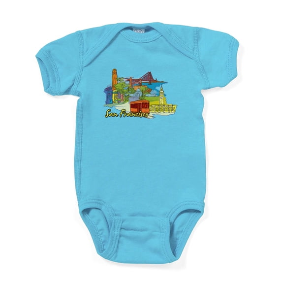 CafePress - San Francisco Travel Poster Body Suit - Cute Infant Bodysuit Baby Romper - Size Newborn - 24 Months