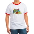 thumbnail image 1 of CafePress - San Francisco Travel Poster T Shirt - 100% Cotton Ringed T-Shirt, 1 of 4