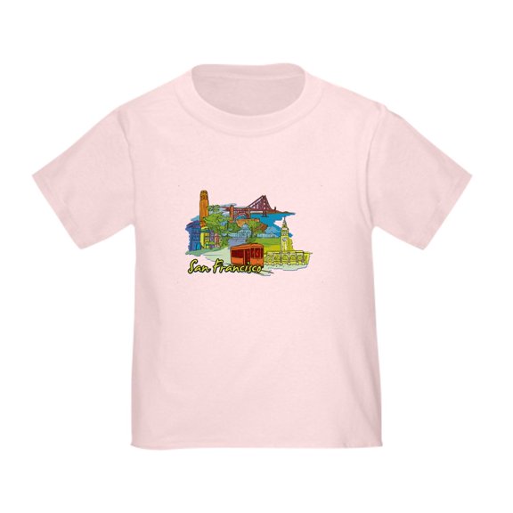 CafePress - San Francisco Travel Poster T Shirt - Cute Toddler T-Shirt, 100% Cotton