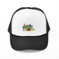 thumbnail image 1 of CafePress - San Francisco Travel Poster - Adjustable Unisex Printed Trucker Hat with Mesh Back, 1 of 8