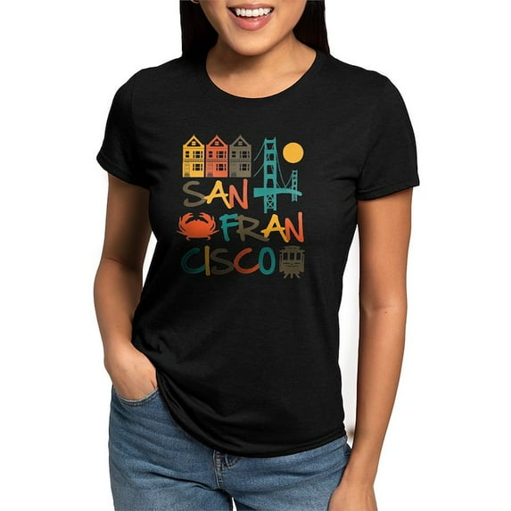 CafePress - San Francisco Womens Tri Blend T Shirt - Womens Tri-blend T-Shirt