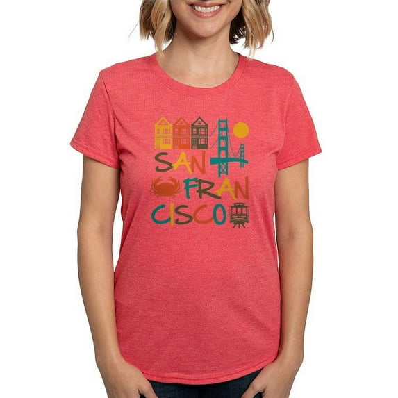 CafePress - San Francisco Womens Tri Blend T Shirt - Womens Tri-blend T-Shirt