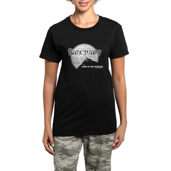 CafePress - Sanctuary Staff Pajamas - Women's Short Sleeve Print T-Shirt and Pants Dark Cotton Pajama Set
