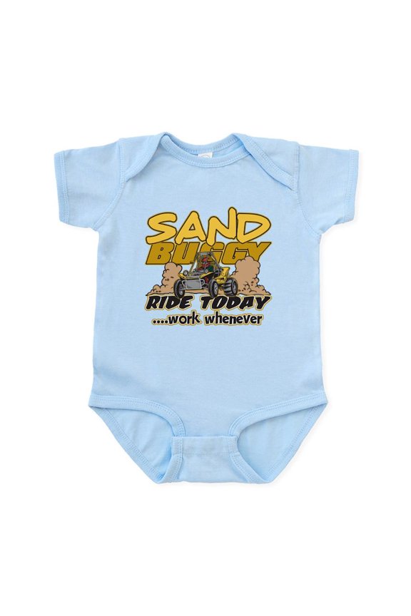 - Sand Buggy Ride Today Infant Bodysuit - Baby Light Bodysuit, Size Newborn - 24 Months