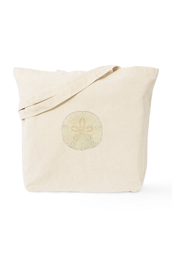 - Sand Dollar Logo Tote Bag - Unisex Canvas Tote Bag, Beige, 1-Piece