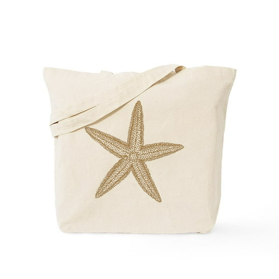 CafePress - Sand Starfish Tote Bag - Unisex Canvas Tote Bag, Beige, 1-Piece
