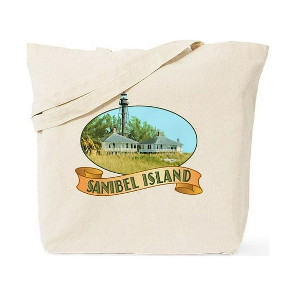 CafePress - Sanibel Lighthouse Tote Or Beach Bag - Unisex Canvas Tote Bag, Beige, 1-Piece