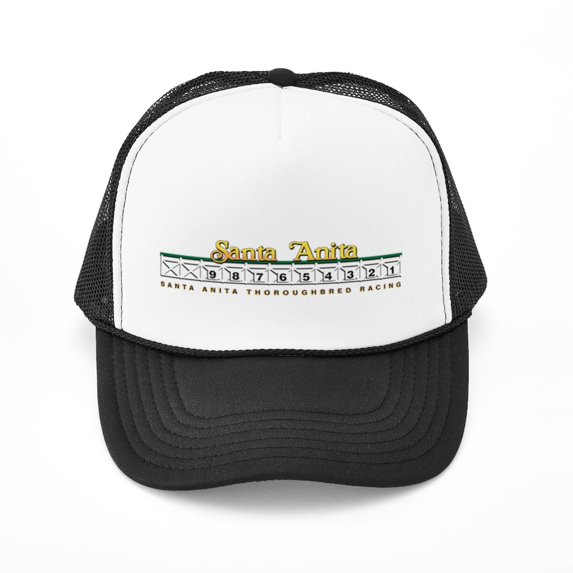 CafePress - Santa Anita Thoroughbred Racing - Adjustable Unisex Printed Trucker Hat with Mesh Back