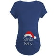 thumbnail image 1 of CafePress - Santa Baby Maternity T Shirt - Maternity Dark T-Shirt, 1 of 3