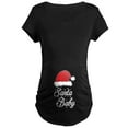 thumbnail image 1 of CafePress - Santa Baby Maternity T Shirt - Maternity Dark T-Shirt, 1 of 3